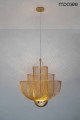 Nowoczesna lampa wisząca Mesh 60 złota Moosee