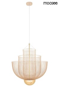 Nowoczesna lampa wisząca Mesh 45 złota Moosee