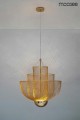 Nowoczesna lampa wisząca Mesh 45 złota Moosee