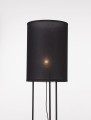 Minimalistyczna czarna lampa podłogowa SAHUAYO
