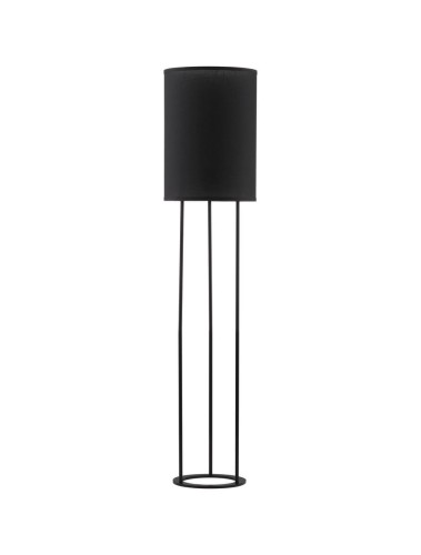 Minimalistyczna czarna lampa podłogowa SAHUAYO