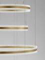 Nowoczesna lampa wisząca Colima złote ringi 