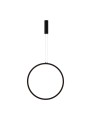 Nowoczesna lampa pionowy ring czarna Autlan M