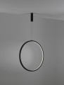 Nowoczesna lampa pionowy ring czarna Autlan L