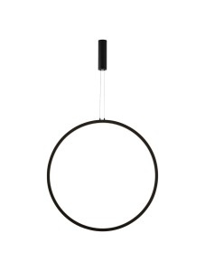 Nowoczesna lampa pionowy ring czarna Autlan L