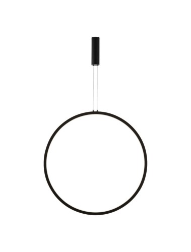 Nowoczesna lampa pionowy ring czarna Autlan L