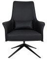 Czarny fotel Victor skóra ekologiczna