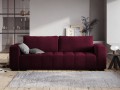 Rozkładana sofa 3-osobowa Luca pikowana bordowy aksamit