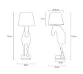 Lampa podłogowa KOŃ HORSE STAND S biała