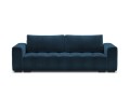 Rozkładana sofa 3-osobowa Luca pikowana granatowy aksamit
