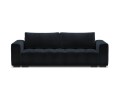 Rozkładana sofa 3-osobowa Luca pikowana ciemny granatowy aksamit