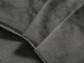 Rozkładana sofa 3-osobowa Luca pikowana ciemno szary aksamit