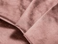 Narożnik z funkcją spania Luca pikowany różowy aksamit