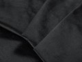 Narożnik z funkcją spania Luca pikowany grafitowy aksamit