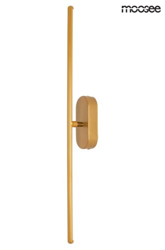 Złota lampa ścienna Tobia regulowana Moosee