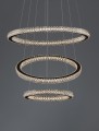Lampa wisząca potrójny ring glamour Tepic