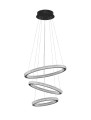 Lampa wisząca potrójny ring glamour Tepic
