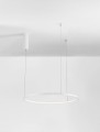 Biała minimalistyczna lampa cienki ring Toluca 60/80/100