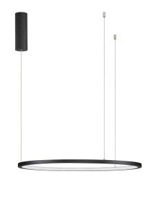Czarna minimalistyczna lampa cienki ring Toluca 60/80/100