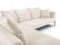 Sofa narożna Gianna jasno beżowa strukturalna do salonu 