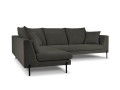 Sofa narożna Gianna grafitowa strukturalna do salonu
