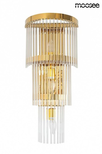 Lampa ścienna ESTRO złota Moosee