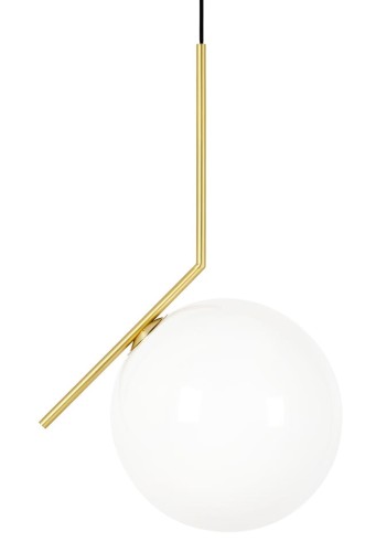 Lampa wisząca HALM 20 - mosiądz, szkło