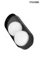 Lampa ścienna DROPS 2 czarna Moosee