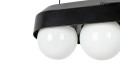 Czarna lampa wisząca z trzema kloszami MOOSEE DROPS 3