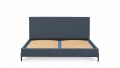 Łóżko tapicerowane boucle niebieski Arris