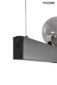 Lampa wisząca LINEAL czarna Moosee