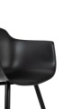 Krzesło Ecmo czarne polipropylen