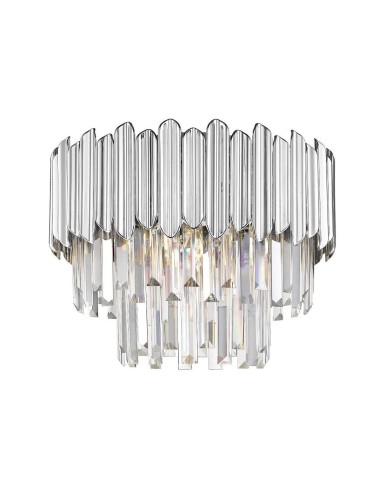Lampa sufitowa Gladius srebrna podwójna