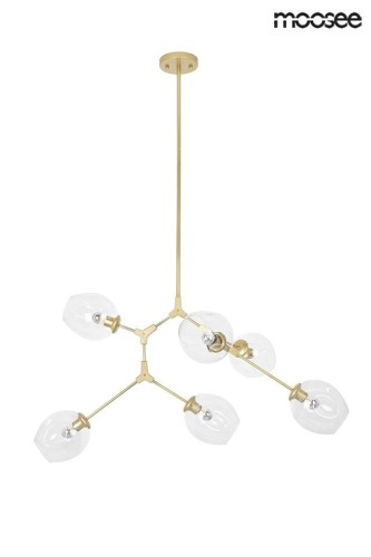 Lampa wisząca Split 6 Gold Moosee