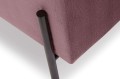 3-osobowa sofa Nina różowa aksamit na wysokich nogach