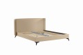 Łóżko tapicerowane aksamit beż Folla