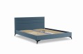 Łóżko tapicerowane aksamit morski niebieski Montrey