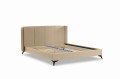 Łóżko tapicerowane aksamit beż Orleans