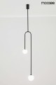 Lampa wisząca Low czarna Moosee