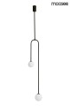 Lampa wisząca Low czarna Moosee