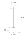 Lampa podłogowa Capri Floor