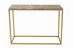 Konsola Accent szary marmur i złoty mat