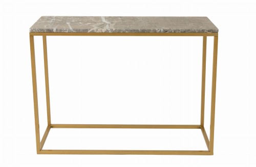 Konsola Accent szary marmur i złoty mat