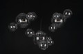 Lampa wisząca CAPRI LINE 3 - szklane kule czarne