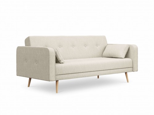 Kompaktowa sofa rozkładana Jasper beżowy melanż