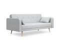Kompaktowa sofa rozkładana Jasper szary melanż