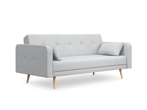 Kompaktowa sofa rozkładana Jasper szary melanż