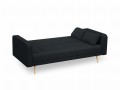 Kompaktowa sofa rozkładana Jasper czarny melanż