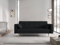 Kompaktowa sofa rozkładana Jasper czarny melanż