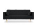 Kompaktowa sofa rozkładana Jasper czarny melanż